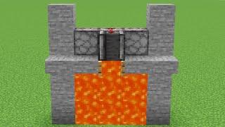 Minecraft Puerta de Lava muy sencilla y funcional #shorts