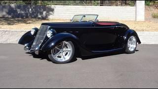 1934 Ford Roadster “34.5” Supercharged LS7 427 V8 in Black & Ride on My Car Story with Lou Costabile