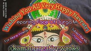 Making face of Durga Maa