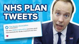 Matt Hancock reacts to tweets about the NHS Long Term Plan