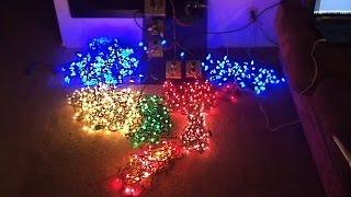 Testing out my DIY Arduino Automated Christmas Lights System!