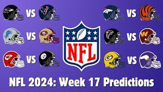 NFL 2024: Week 17 Predictions