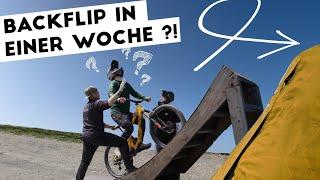 So habe ich den BACKFLIP IN 1 WOCHE AUF DIRT gelernt | Jasper Jauch