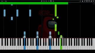 Among Us - When The Impostor is Sus (Drip Theme) Synthesia Piano Tutorial (midi) //KobeCoe