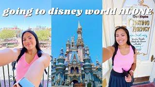 going to walt disney world alone || solo park day || disney vlog 2023