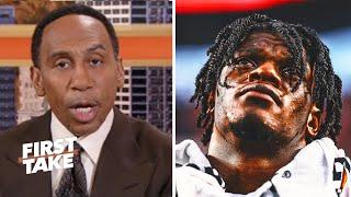 FIRST TAKE | "I could make that throw!" - Stephen A. DESTROY Lamar's misses in Ravens lost to Chiefs