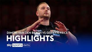 Dimitri van den Bergh vs Gerwyn Price | World Matchplay Darts Highlights