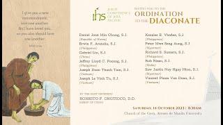 Ordination to the Diaconate | Jesuit Conference of Asia Pacific | 14 Oct 23