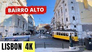 LISBON, PORTUGAL  [4K] Bairro Alto to Rossio — Walking Tour