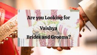 Vaishya Brides and Grooms - Matchfinder.in | Vaishya Matrimony