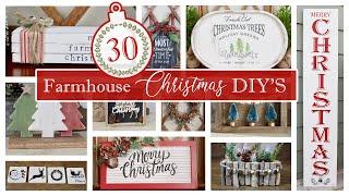 Top 30 Farmhouse Christmas DIY's | High End Christmas Decor Ideas