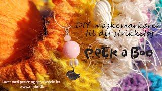 DIY strikkemarkører / Stitch markers. Easy peacy made stitch markers with beads by Peekaboodesign.dk