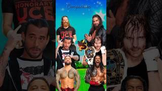 Seth Rollins, Dean Ambrose, Roman Reigns vs Sami Zayn, Cm punk, Jey uso  #wwe #shorts