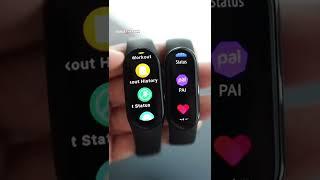 Xiaomi Mi Band 7 vs Xiaomi Mi Band 6 #Shorts