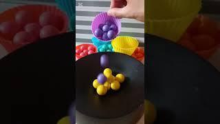 🟣🟡Colorful BALLS REVERSED 30.03#oddlysatisfying| STEP VIBES