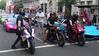 SUPERBIKES in London 2024.kawasaki,Ducati,Honda,Harley’s