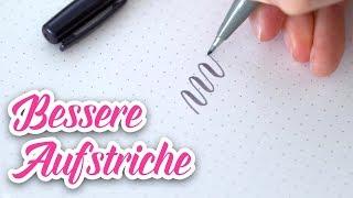 5 Tipps für bessere Aufstriche | Handlettering lernen