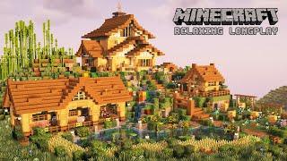 We Built a Peaceful Hillside Farm - Minecraft Relaxing Longplay (No Commentary)