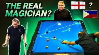 EFREN REYES MEETS "THE MAGICIAN" from ENGLAND and this happened...