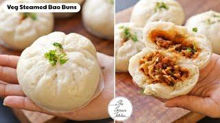 Veg Bao Buns Recipe | Steamed Bao with Veg Stuffing ~ TheTerraceKitchen