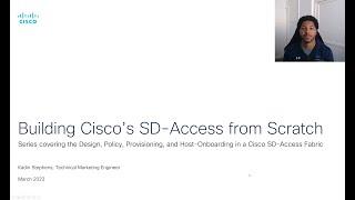 Part 1 - Building Cisco's SD-Access from Scratch - Design