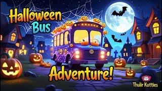 Wheels on the Bus | Halloween Version | Thulir Kutties Rhymes for Babies & Kids Songs