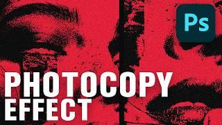 How to Create a Realistic PHOTOCOPY Effect in Photoshop! (Easy)