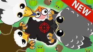 MOPE.IO NEW UPDATE BIRDS ERA! ALL ABILITIES / OSTRICH, FALCON, PELICAN, SNOW OWL (Mope.io Gameplay)