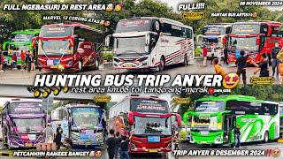 FULL BUS TELOLET BASURIhunting bus trip anyer di rest area km.68 tol tangerang-merakseru banget‼️