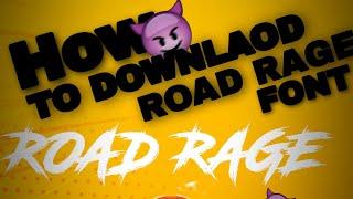 HOW TO DOWNLOAD ROAD RAGE FONT  #pubgmobile #grow #virel#google #humzieditz