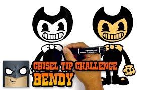 How to Draw Bendy | THICK MARKER CHALLENGE