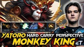 Crazy Play Yatoro Monkey King The Hard Carry - Dota 2 Pro Full Gameplay 7.37D #yatoro #monkeyking