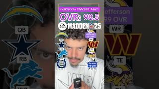 Build a 97+ Team in Madden 25  #nfl #shorts