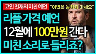 리플 XRP 12월에 100만원 갑니다