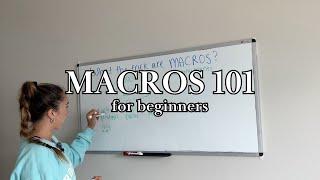 MACROS FOR BEGINNERS (macronutrients and calories for beginners on their fitness journey)