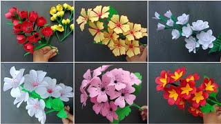 6 Beautiful Paper Flowers | Paper Flower | Craft ideas | DIY