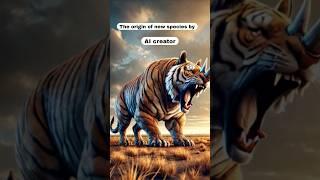 The origin of new species by AI creator #animal fusion #hybrids #shorts #youtubeshorts