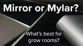 Mirror or mylar for grow rooms? what is the best reflective material for grow rooms