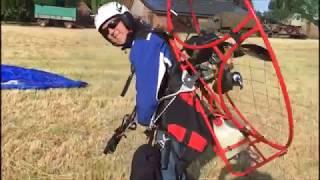 Motorschirm 2017_with the paramotor ppg in the sky_ so is freedom to live_take off and landing_dream