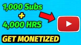 How To Get 1000 subscribers And 4000 Hours Watch Time FAST (Beginners)