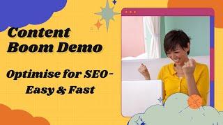 Content Boom Demo. WordPress Plugin to write and optimize content