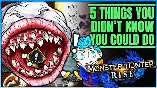 5 Things You STILL Didn't Know You Could Do in Rise - OP Kunai + Items + More - Monster Hunter Rise!