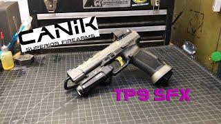 Canik TP9 SFX // Upgrades // Light Bearing Holster #canik #tp9 #sfx #9mm #racegun #streamlight