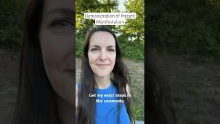 Demonstration of Instant Manifestation! #manifesteasily