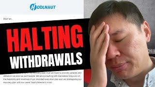 Hodlnaut Halting Withdrawals! | My Mistake With My Bitcoin BTC... | Risk And Contagion In Crypto