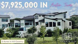 Austin, Texas | Hill Country Modern | 8,800 SF | 7 Bedrooms | 10 Bath | 5 Acres | $7,925,000