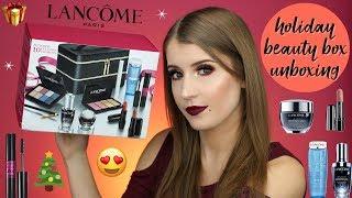 LANCOME HOLIDAY 2018 GLAM BEAUTY BOX GIFT SET UNBOXING