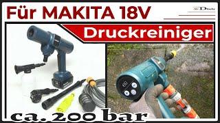 MAKITA 18V NoName Akku Druckreiniger, ca. 200bar | AkkuAdapter 