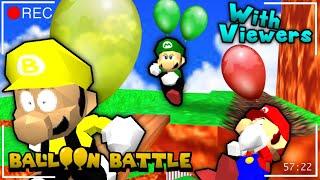 SM64 Balloon Battle with VIEWERS | Majora's Mask after!