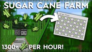 Minecraft Sugar Cane Farm - 1300 Per Hour - 1.20+
